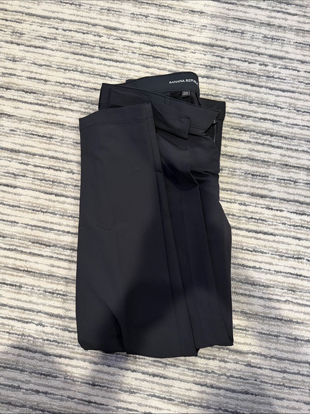 Banana Republic Women's Black Straight-Leg Dress Trousers